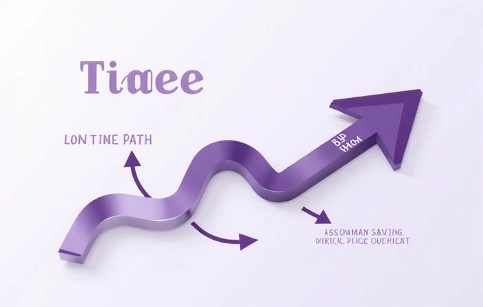 Infographie abstraite montrant le gain de temps grâce au NLP.
