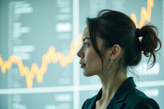 Image abstraite de Léa Dupont, analyste de données financières