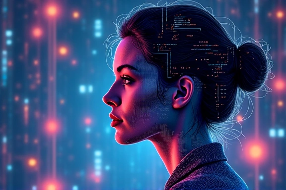 Image abstraite de Sophie Dubois, experte en IA et NLP
